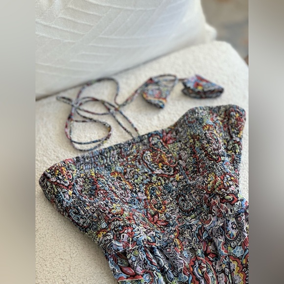 Strapless Floral Boho Summer Dress - Picture 6 of 6